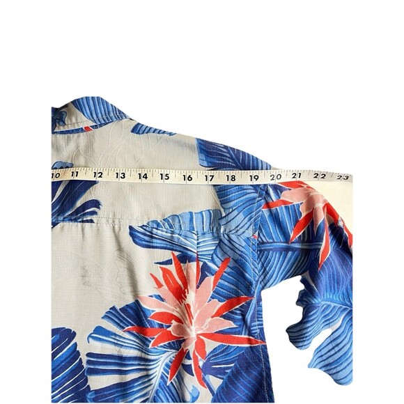 Tommy Bahama Mens L Blooming Palms Camp Shirt Breeze Overall Print Graphic - Picture 10 of 12
